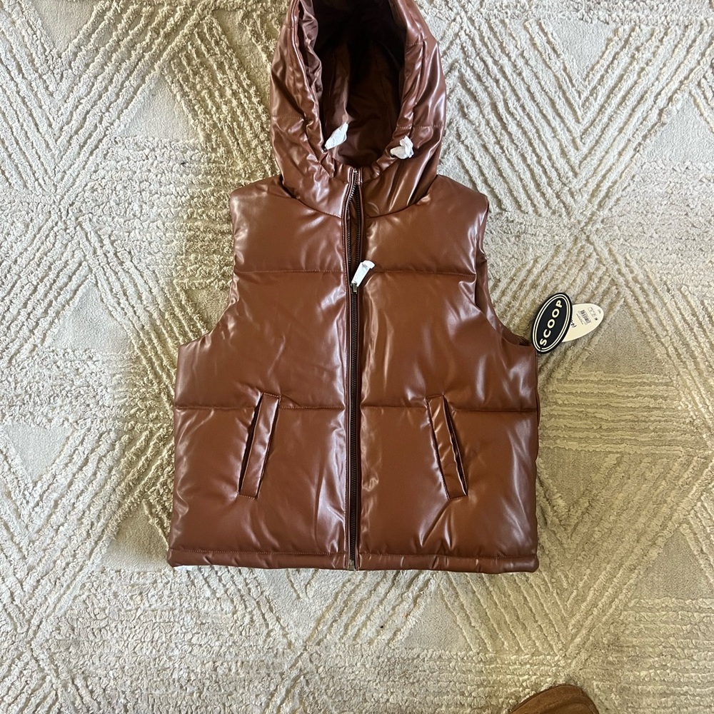 Brown Puffer Vest